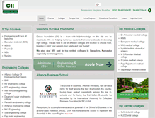 Tablet Screenshot of collegesindiainfo.com